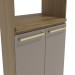 Kit Forno 700mm 3 Portas Nog. Fosco/Fendi Fosco de Madeira - Kappesberg