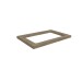 Tampo para Fogão Cooktop de 800mm Nogal de Madeira - Kappesberg