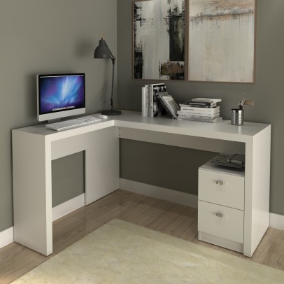 Mesa para Escritório Me4129 Branco Tecnomobili
