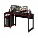 Mesa Gamer para Escritório Me4152 Preta/Vermelha Tecnomobili