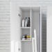 Armário Multiuso com 1 Porta Am3107 Branco Tecnomobili