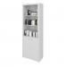 Armário Alto para Escritório com 2 Portas e 5 Prateleiras Branco Me4110 Tecnomobili