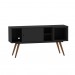 Bancada Retro 65 Até 55 Polegadas 1 Porta Preto - Olivar Móveis