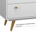 Comoda Sapateira Retro 30 1 Porta 4 Gavetas Branco - Olivar Móveis