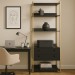 Closet Industrial Estante 2 Gavetas 5 Prateleiras Preto - Olivar Móveis