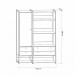 Closet Industrial Olivar Conjunto 1 Porta 4 Gavetas Pinus - Olivar Móveis