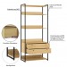 Closet Industrial Olivar Conjunto 1 Porta 4 Gavetas Pinus - Olivar Móveis