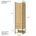 Closet Industrial Olivar Conjunto 1 Porta 4 Gavetas Pinus - Olivar Móveis
