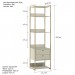 Closet Industrial Olivar 1 Porta 6 Gavetas Off White - Olivar Móveis