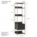 Closet Industrial Olivar 1 Porta 6 Gavetas Preto - Olivar Móveis