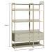 Closet Industrial Olivar 4 Gavetas 10 Prateleiras Off White - Olivar Móveis