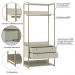 Guarda-Roupa Closet Industrial Olivar com Cabideiro 2 Gavetas 89cm - Off White
