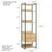 Closet Estante Industrial 2 Gavetas 5 Prateleiras Pinus - Olivar Móveis
