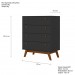 Comoda Retro Versalhes 35 4 Gavetas Preto - Olivar Móveis