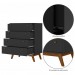 Comoda Retro Versalhes 35 4 Gavetas Preto - Olivar Móveis