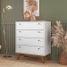 Comoda Retro Versalhes 35 4 Gavetas Branco - Olivar Móveis
