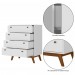 Comoda Retro Versalhes 35 4 Gavetas Branco - Olivar Móveis