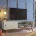 Rack Retro Malibu 50 Até 60 Polegadas 1 Porta Off White - Olivar Móveis