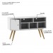 Bancada Retro 75 Até 50 Polegadas 1 Porta Branco - Olivar Móveis