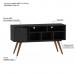 Bancada Retro 75 Até 50 Polegadas 1 Porta Preto - Olivar Móveis