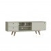 Rack Retro 85 Até 60 Polegadas 1 Porta Off White - Olivar Móveis