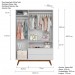 Quarto Infantil Completo Alpi 3 Portas 7 Gavetas Branco
