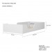 Quarto Infantil Completo Alpi 3 Portas 7 Gavetas Branco