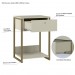 Mesa de Cabeceira Industrial Off White - Olivar Móveis