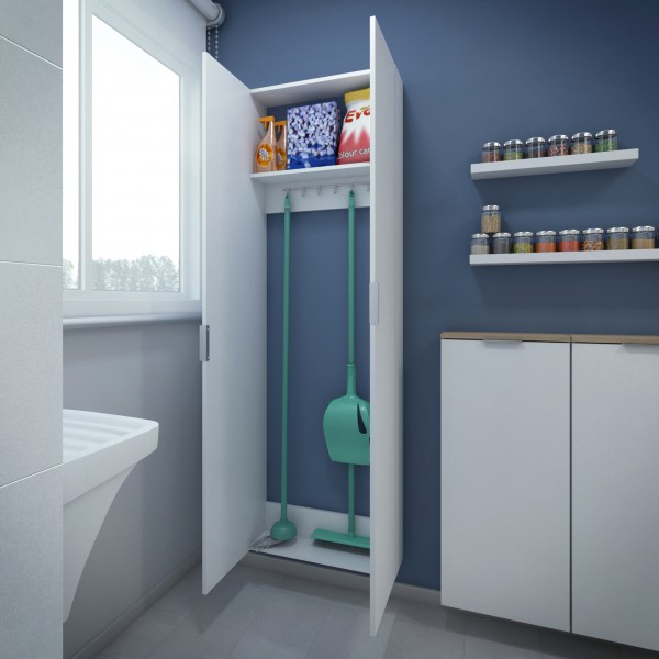 Armario Multiuso Branco Projemob