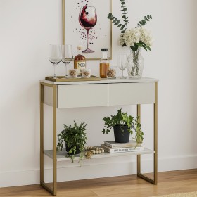 Aparador Industrial Dijon Off White - Olivar Móveis