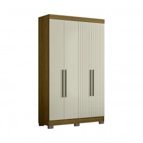 Guarda Roupa Dakota 4 Portas Freijo Frj Ac Off White Ac - Olivar Móveis
