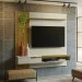 Painel Decor Ripado P/Tvs Até 65 Polegadas C/ Nicho Suspenso 180cm Off White/Cedro - Olivar Móveis