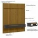 Painel Duetto Ripado P/Tvs Até 65 Polegadas C/Nicho Suspenso 180cm Cedro/Preto - Olivar Móveis