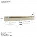 Rack Suspenso Uno P/ Tvs Até 55 Polegadas 160cm 2 Portas Off White/Cedro - Olivar Móveis