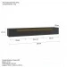 Rack Suspenso Uno P/ Tvs Até 55 Polegadas 160cm 2 Portas Preto/Cedro- Olivar Móveis