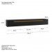 Rack Suspenso Uno P/ Tvs Até 55 Polegadas 160cm 2 Portas Preto/Cedro- Olivar Móveis