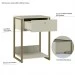 Kit Mesa de Cabeceira Industrial Gaveta Off White - Olivar Móveis