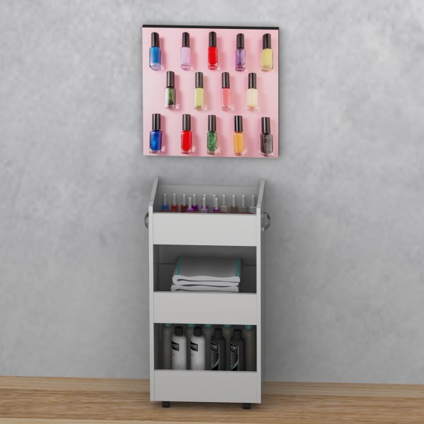 Carrinho Manicure Branco - Olivar Móveis