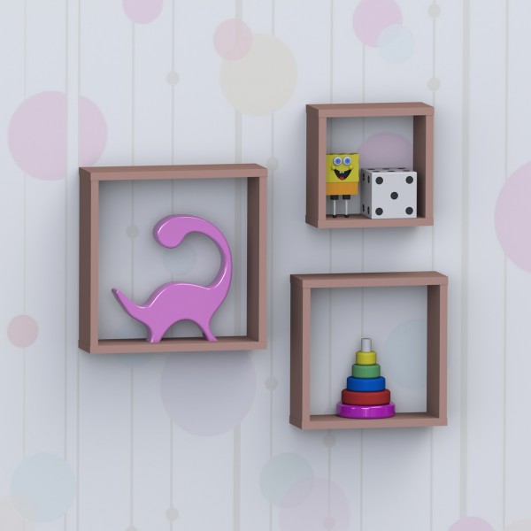 Conjunto Nichos Decorativo  Rose - Olivar Móveis