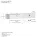 Rack Suspenso Line P/ Tvs Até 50 Polegadas 135cm 2 Portas Branco - Olivar Móveis