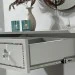 Penteadeira Suspensa Strass Gaveta C/ Divisória e Organizador Maquiagem 80cm Off White Ac - Olivar Móveis