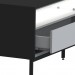 Rack Industrial Fusion para TV Até 65 Polegadas 2 Gavetas 180cm com Iluminação em Led Preto/Off White - Olivar Móveis