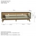 Rack com Led P/ TV 65 Polegadas 175cm Duo Pés Madeira Cedro/Off White – Olivar Móveis