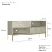 Rack Industrial Tetris Até 55 Polegadas 2 Portas Off White - Olivar Móveis