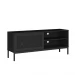 Rack Palha Buriti Até 55 Polegadas 2 Nichos Preto - Olivar Móveis