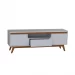 Rack Retro Rio Até 60 Polegadas 2 Portas Branco - Olivar Móveis