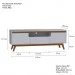 Rack Retro Rio Até 60 Polegadas 2 Portas Branco - Olivar Móveis