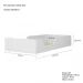 Cama Montessoriana Solteiro Branco - Olivar Móveis