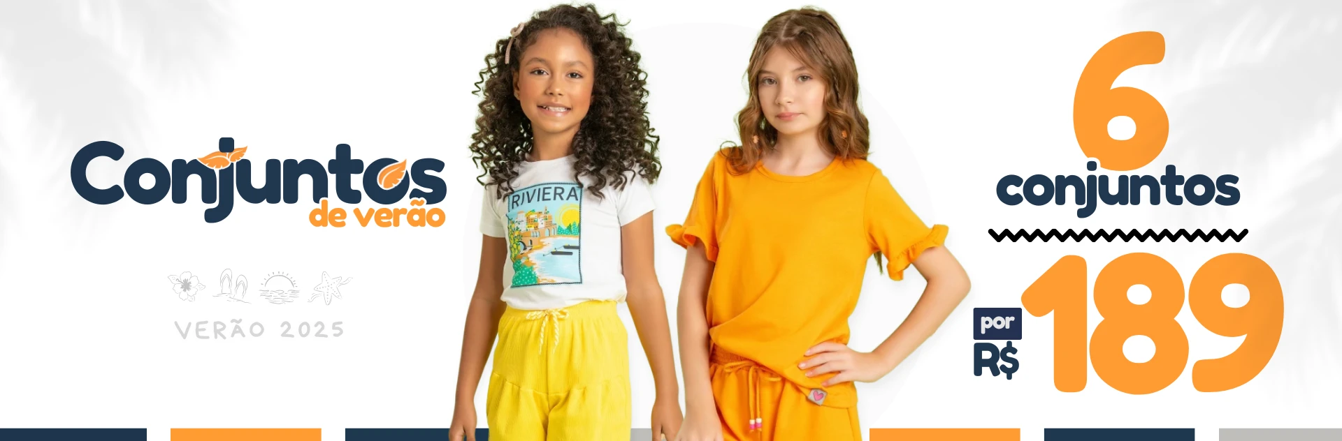 6 Conjuntos de Verão por R$189