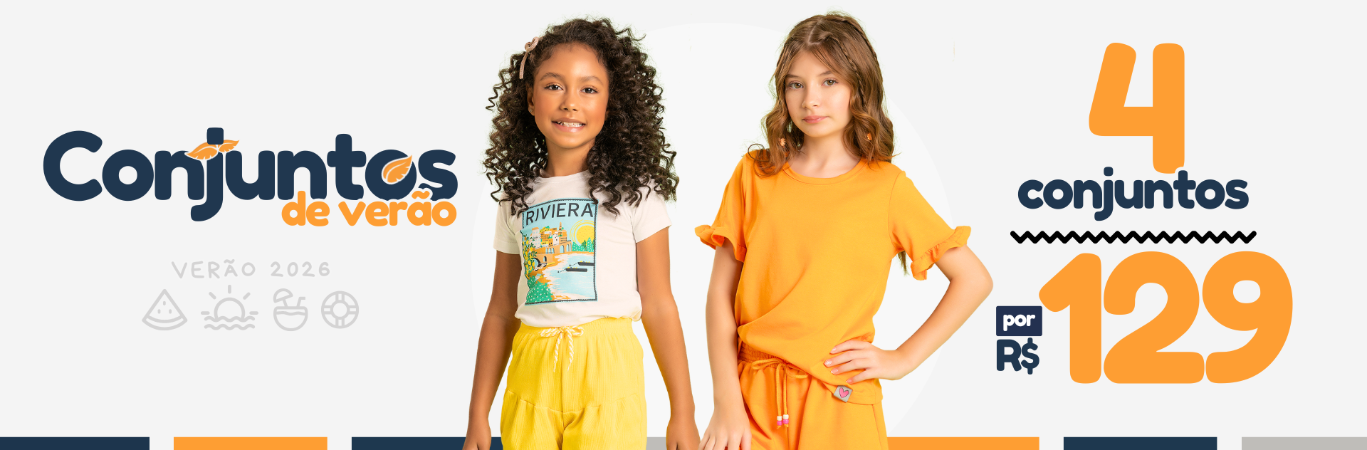 4 Conjuntos de Verão por R$129
